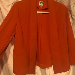 BRAND NEW Anne Klein Orange Blazer
